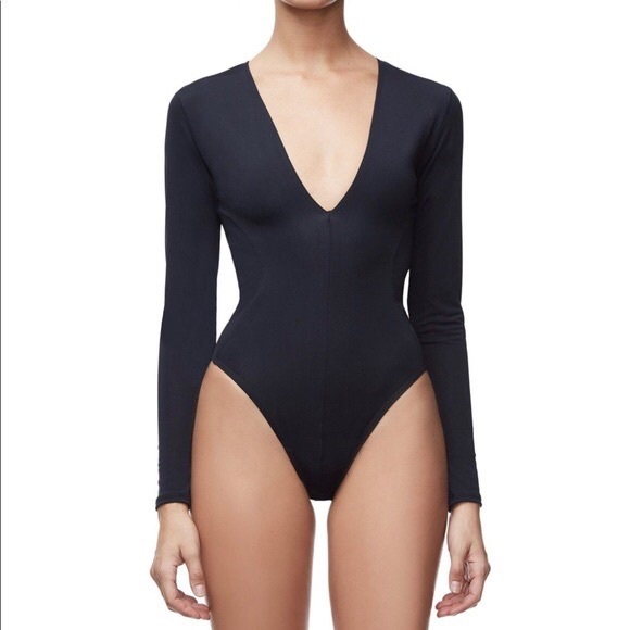 Good American compression Deep V bodysuit - Picture 1 of 8